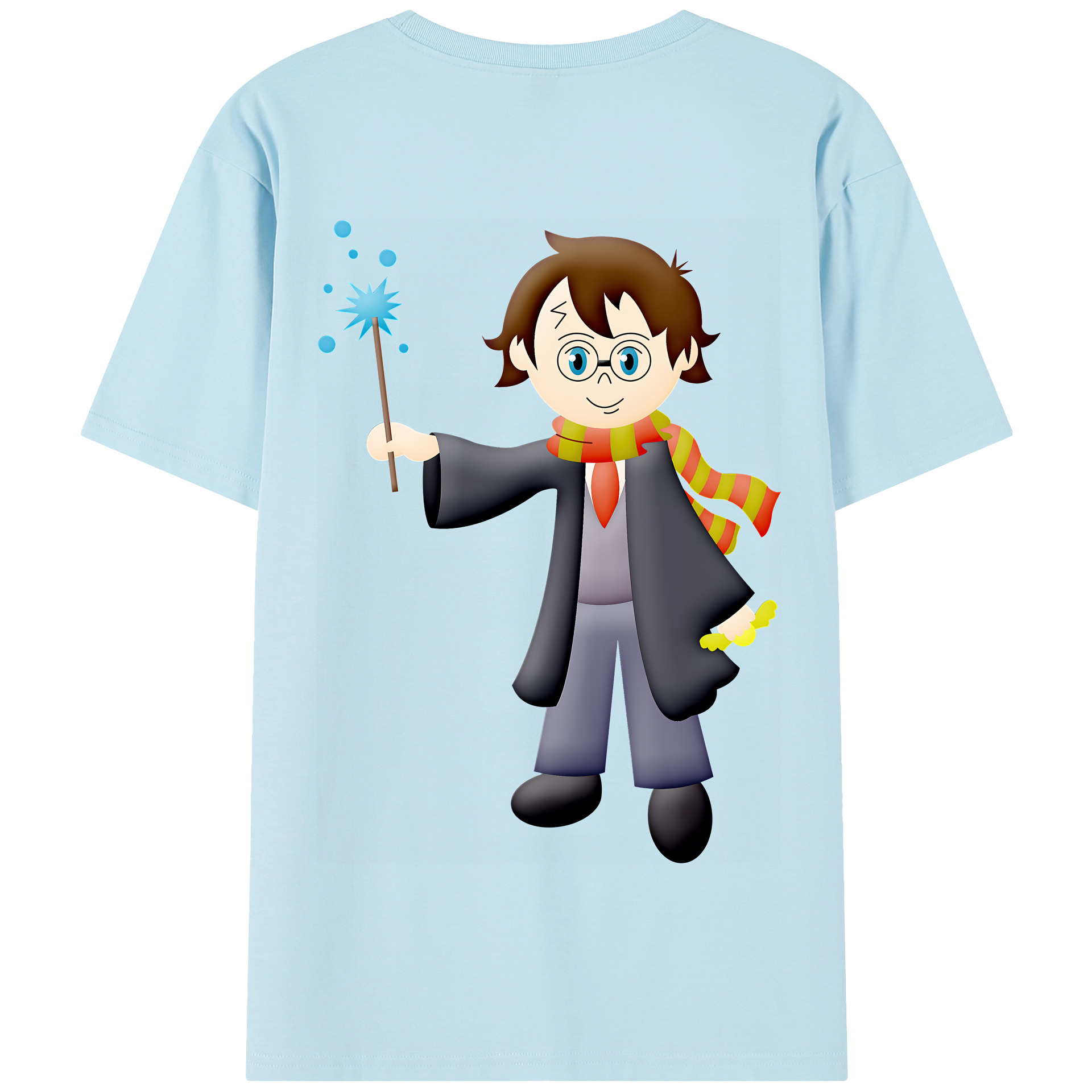 （画像用） Harry Potter ハリー・ポッターシリーズ 綿100％半袖Tシャツ（背面プリント）